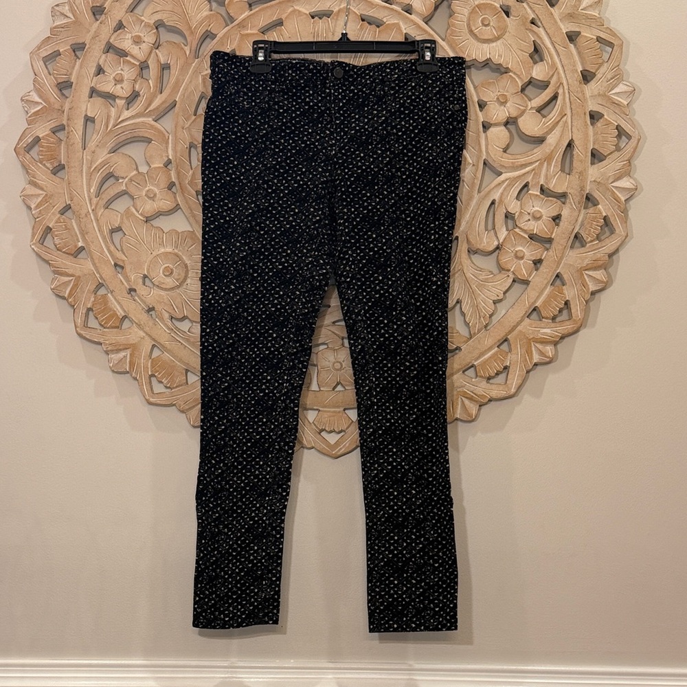 Pilcro Black Corduroy Skinny Serif Pants